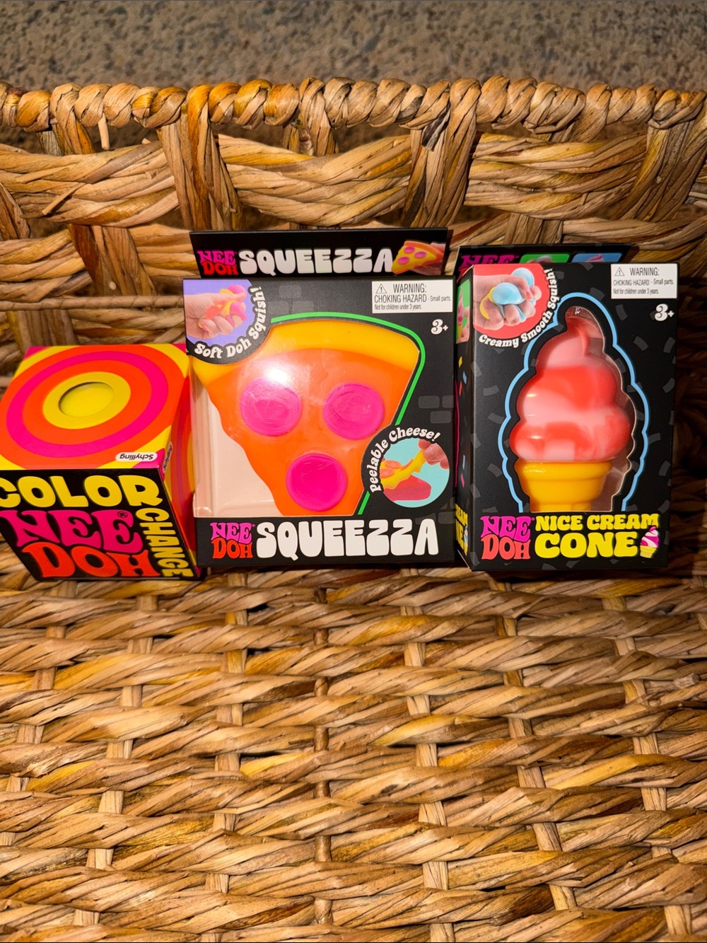 Needoh Squeezza Pizza, Color Change & Nice Cream Cone Bundle